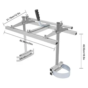 Mobile Sägewerk, tragbare 24-Zoll-Planzfräsen-Kettensägenschleifmaschine aus Aluminium, einstellbare Dicke für die meisten Kettensägenmodelle – Detail 2
