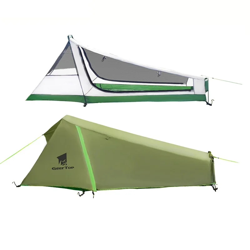 Ultralight Camping Tent Rainproof Singe Person Tent 210x100cm Mini Tunnel camping tent portable tent