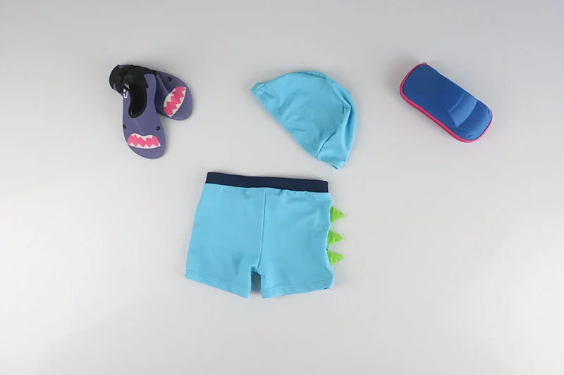 Swimming Trunks for Boy Cartoon Dinosaur Children's Swimsuit with Swimming Cap Toddler Baby Boys Bathing Suit Kids Swim Shorts