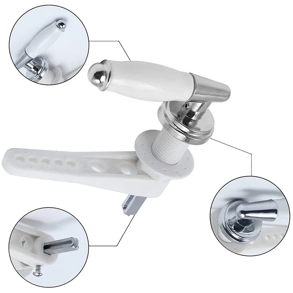 Traditional Ceramic Toilet Cistern Flush Lever Handle Replacement_voghion.com