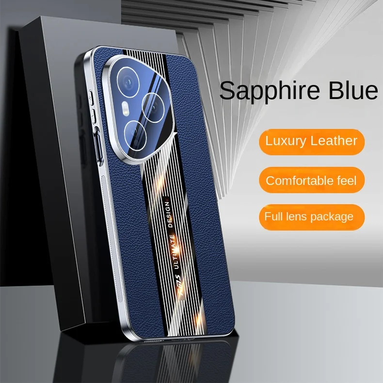 Luxury Hard PU Leather Plating Protective Back Cover