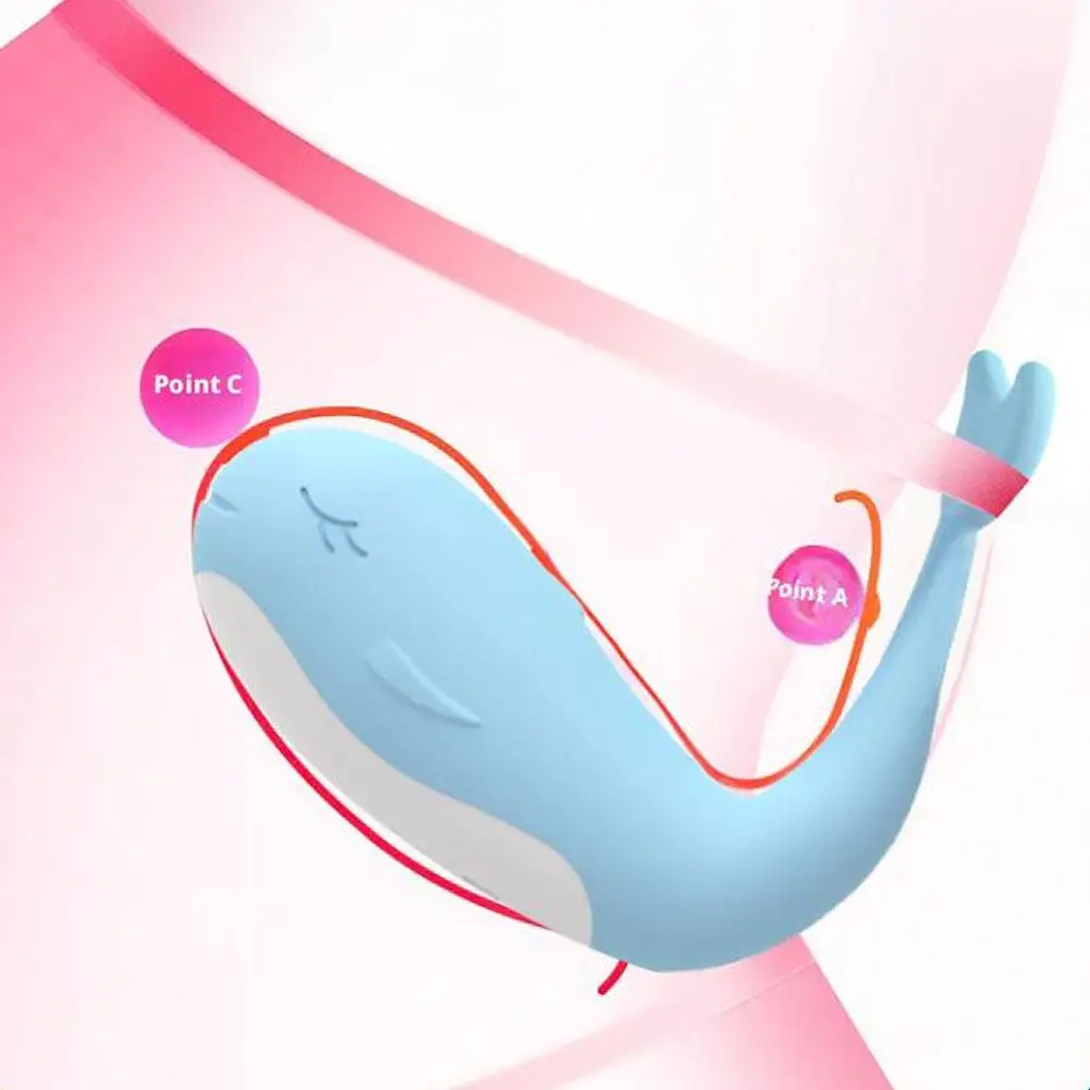 Little whale Wireless Jump Egg Remote control Flirting Masturbation False penis G-spot stimulation Vibrator for women Sex toys