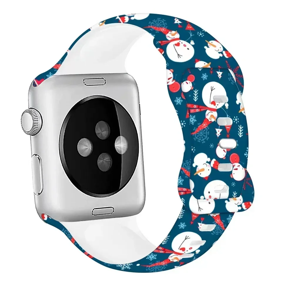 Christmas-Themed Silicone Strap