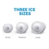 Portable Ice Maker 50 lb. Daily | Red | 3 Size Bullet Shaped Ice | First Batch Under 10 Minutes | Self Cleaning Quiet Operation 4