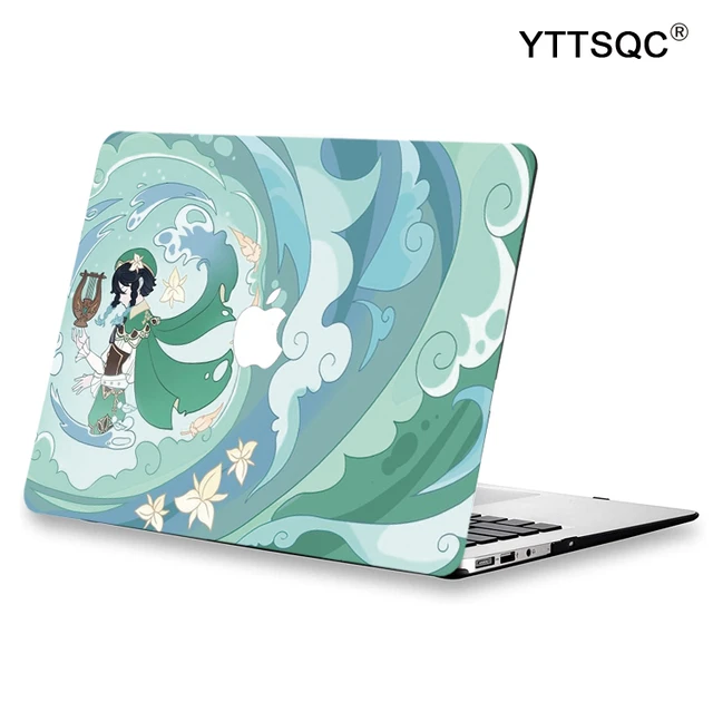 Genshin Impact Anime Venti étui pour Macbook Air M2 M1 Pro 13 14 16 Mac  coque dure Retina A2681 A2337 A2338 accessoires pour ordinateur portable -  AliExpress