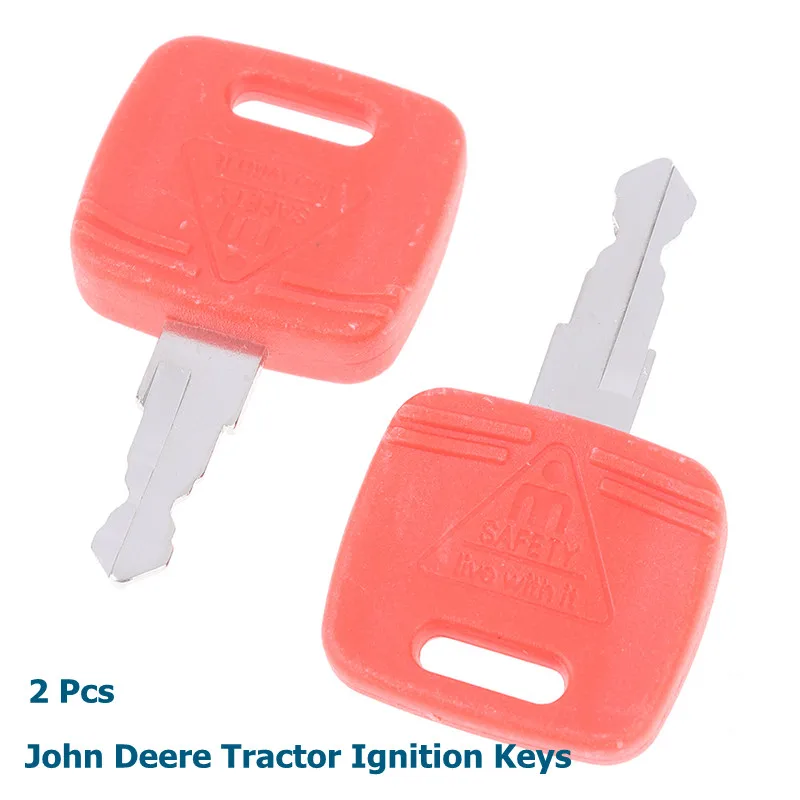 John Deere 트랙터 점화 키 OEM RE용 2개 183935   RE43492 RE71557 모델 6010 6110 6210 6310 6410 6510 6610 6810 6910
