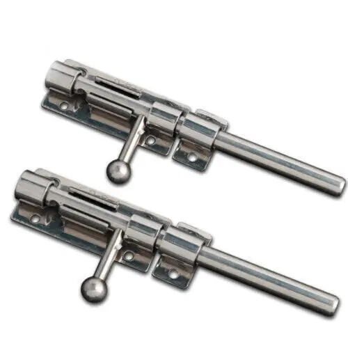 Sdd2434b40a52490aa43a04f850757d5en 1Pcs 5.5Inch Stainless Steel Door Latch Sliding Lock Bolt Latch Hasp Staple Gate Safety Lock Home Improvement Hardware