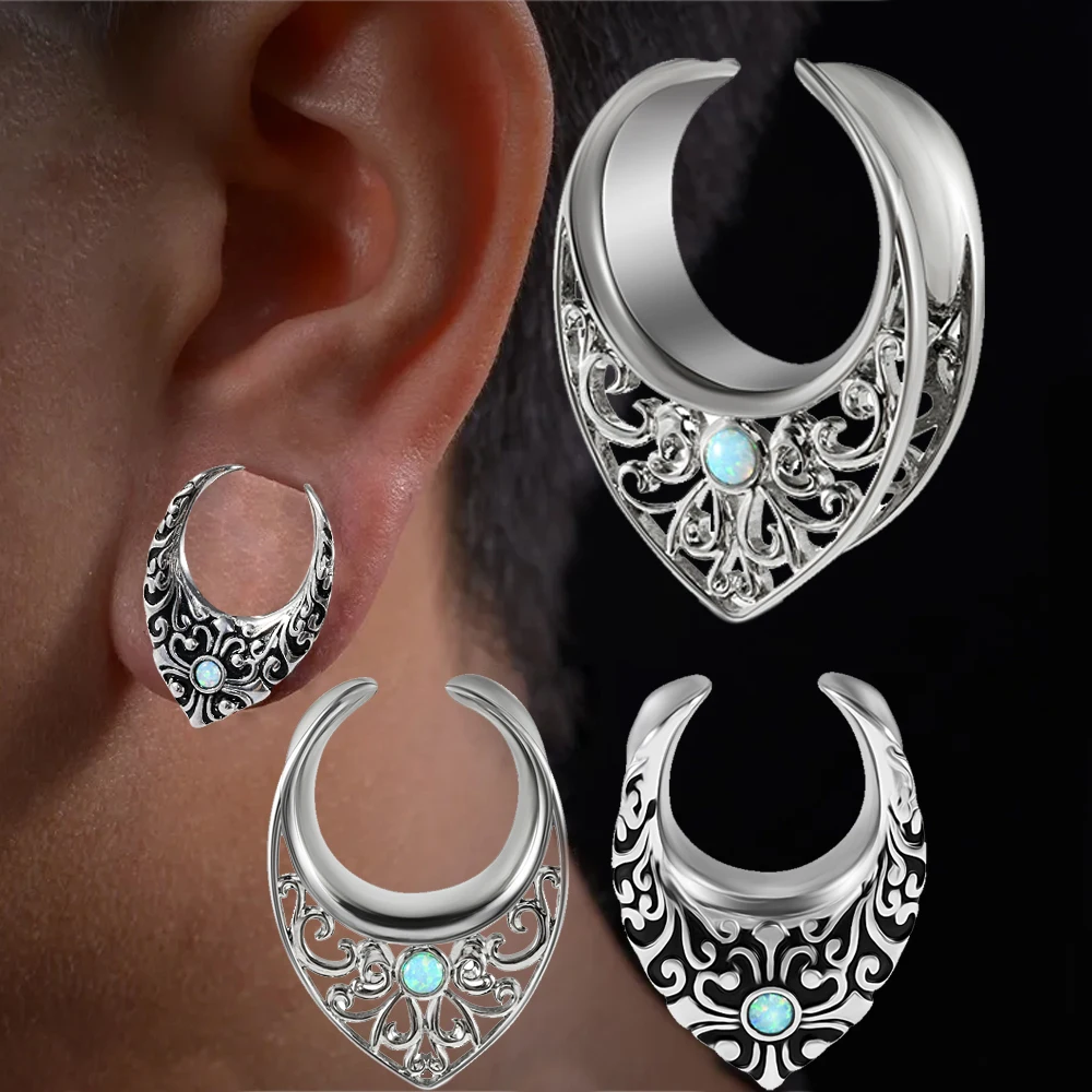 1pc Ear Tunnel Piercing Expander Earring Flesh Ear Plug Gauges Piercing