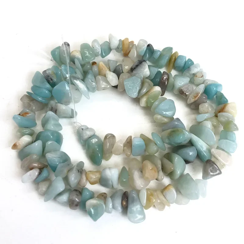 Natural Stone Beads for Jewelry Making - Irregular Crystal Quartz Gravel Beads, 16-Inch Strand