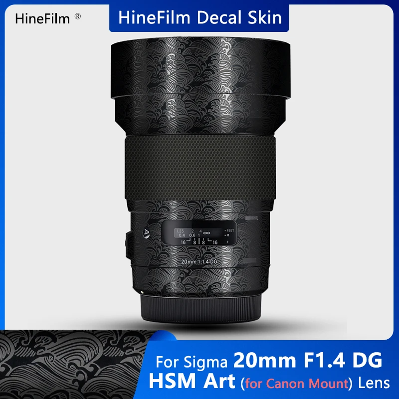 Sigma 20 F1.4 Ef Mount Lens Decal Skin Per Sigma 20Mm F/1.4 Dg Hsm Art Lens Adesivo Protettivo Pellicola Protettiva Antigraffio Wrap Cover