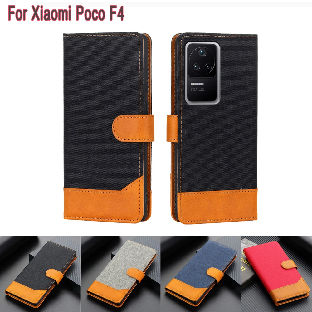 чехол на Xiaomi Poco F4 Capas Protection Wallet Flip Cover Case For Funda Xiami Xiomi PocoF4 F 4 Poko F4 Phone Shell Skin Coque