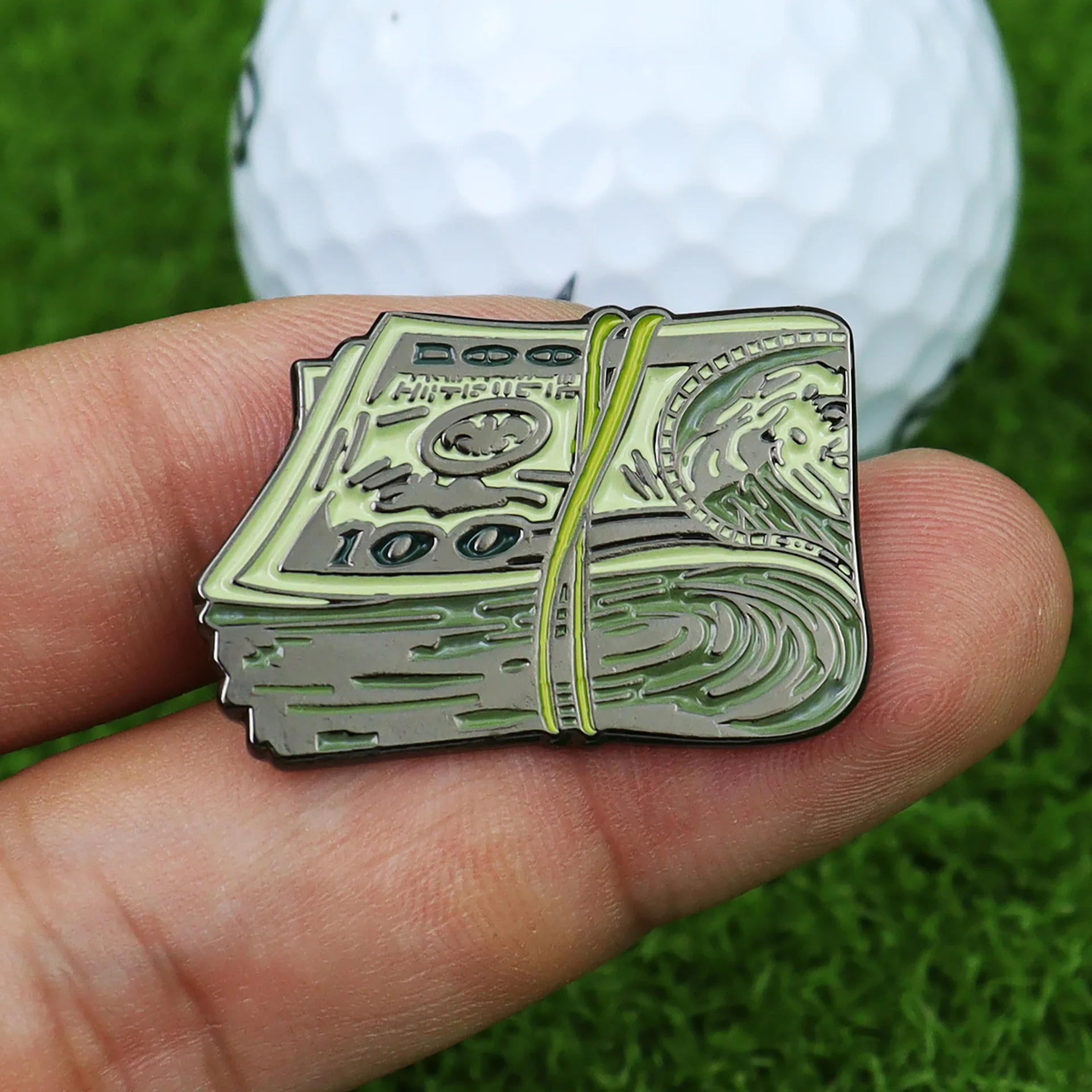 Golf Accessories Creative Metal Dollar Enamel Ball Mark LY68542