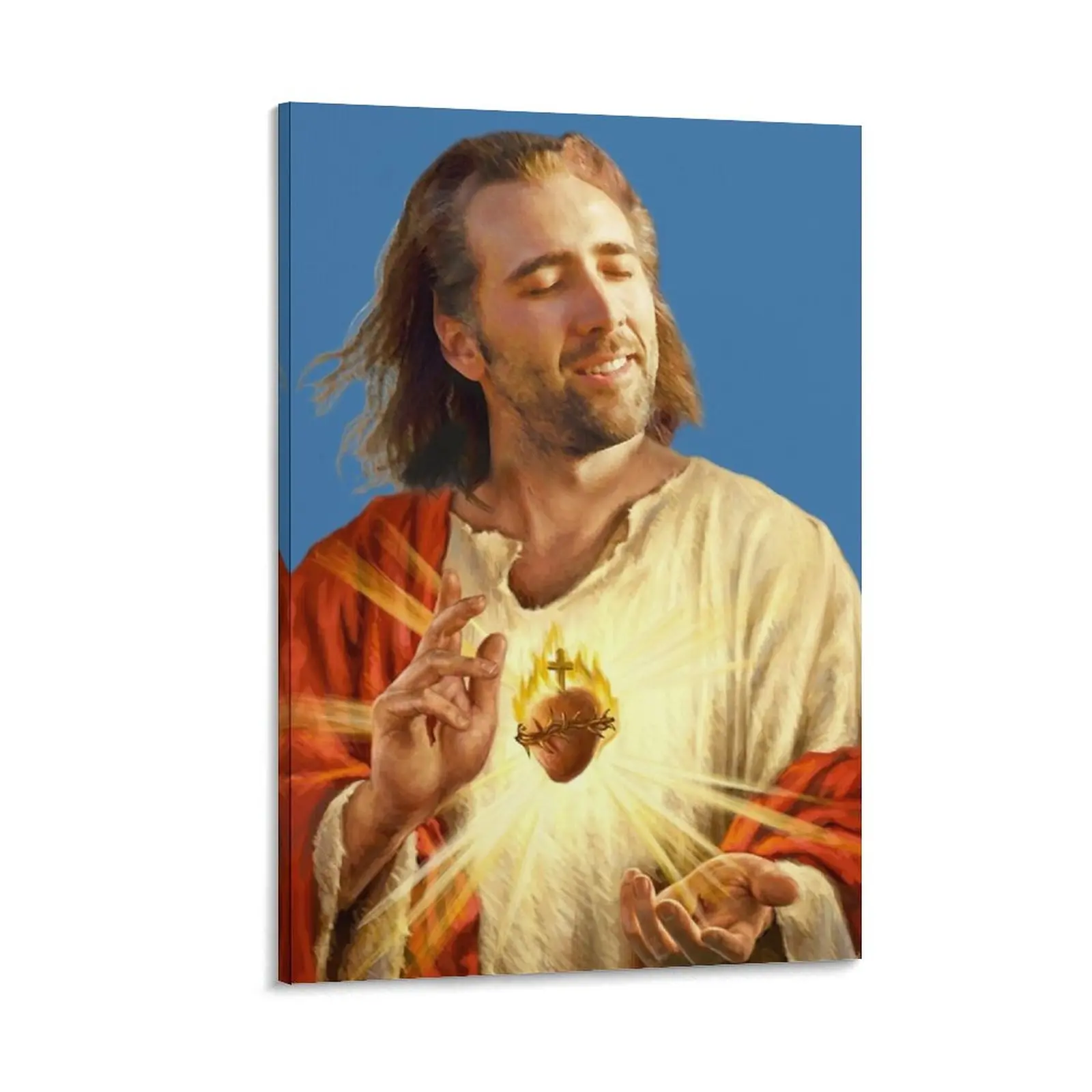 

Sacred Caged Heart Canvas Painting posters for wall posters anime art Decorative prints wall painting