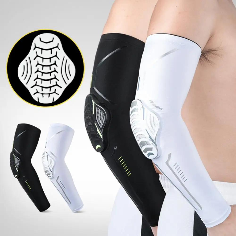 1Pc Arm Protector Honeycomb EVA Crash Pad Shock Absorption Elbow Protection Not Tight Men Women Sports Elbow Arm Brace