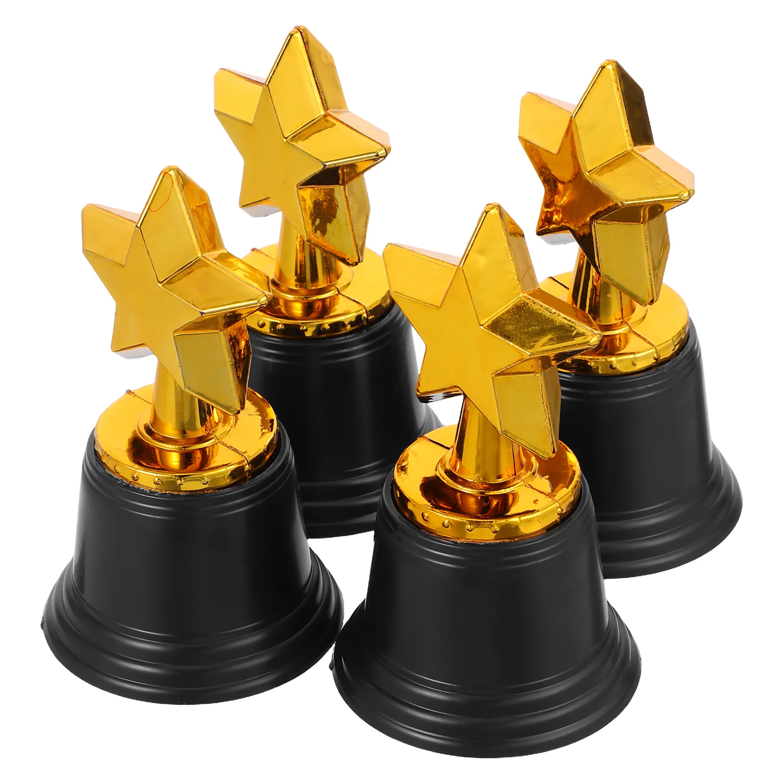 4 Pcs Trophy Party Game Prizes Award Profession Trophies Mini Favors Adults Gold Star