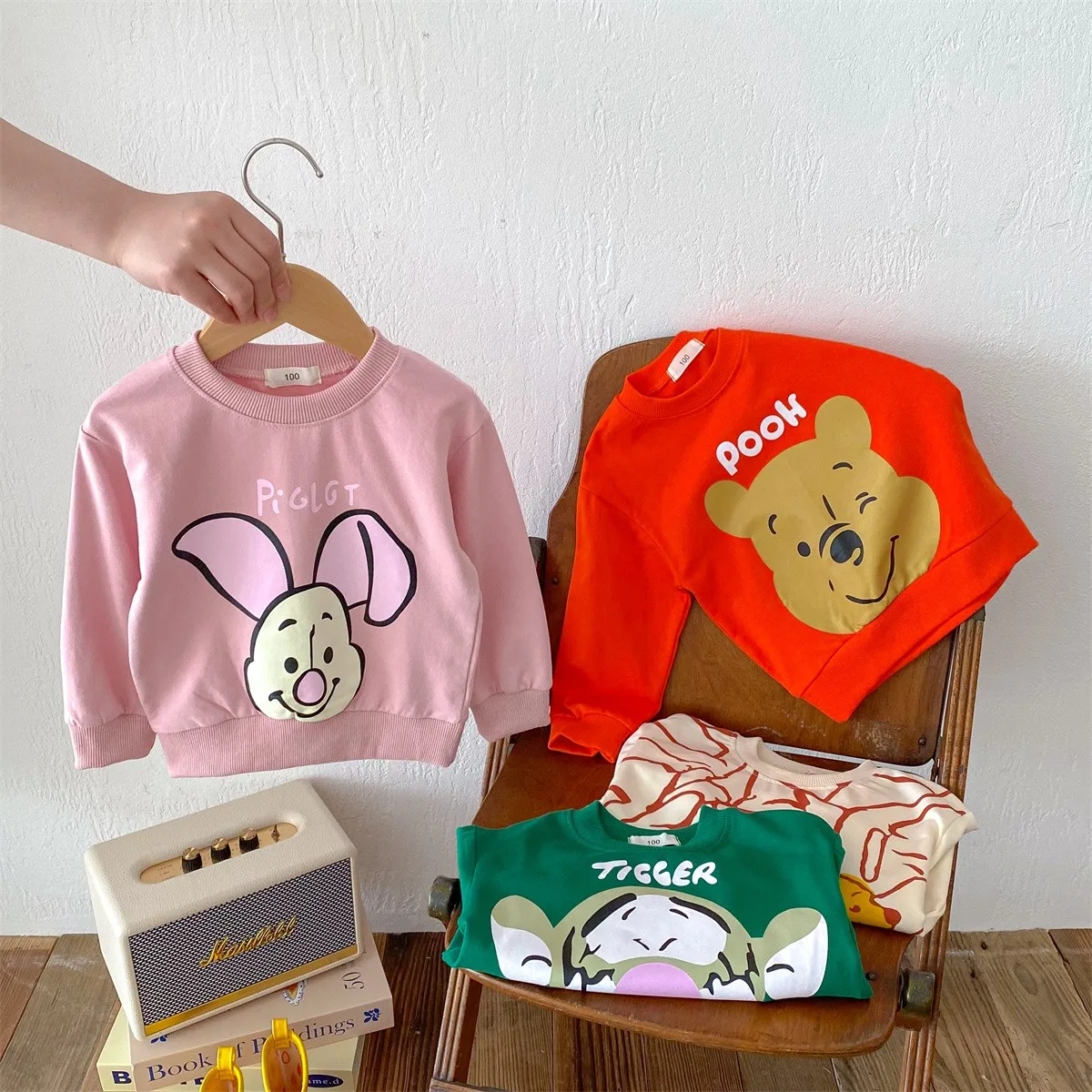 Girl Sweatshirt Kids Sweatshirt Disney Vini Printed Cotton Pullover T-shirt