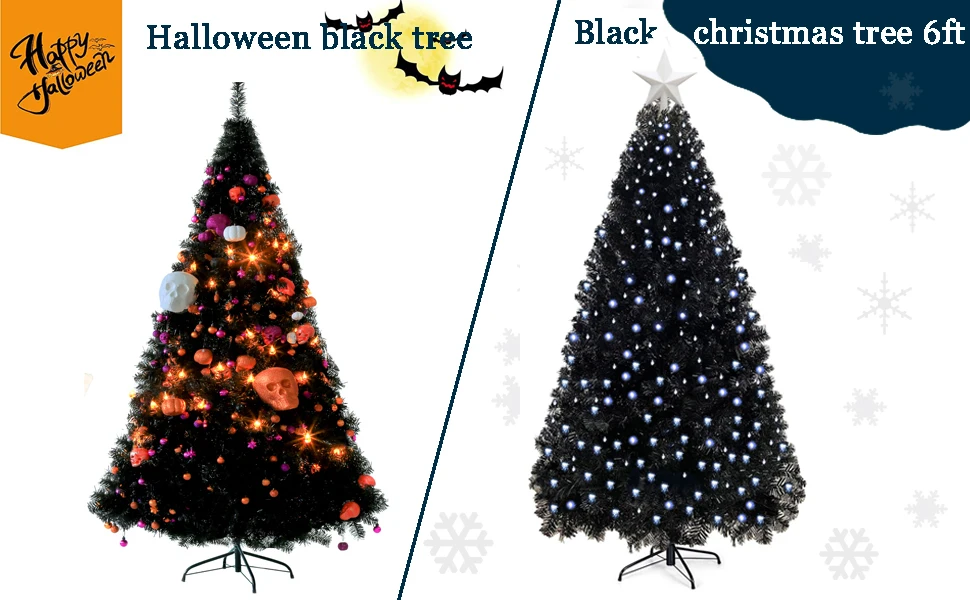 black christmas tree
