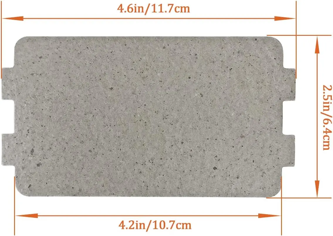 5 Pcs Waveguide Cover Universal Mica Sheet Microwave Oven Repairing Part for Kitchen Home Restaurant (2.5 Inch X 4.6 Inch)