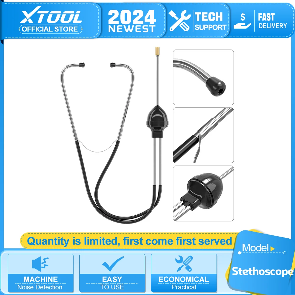 2024NewestCylinderStethoscopeForAutoMechanicsStethoscopeCar