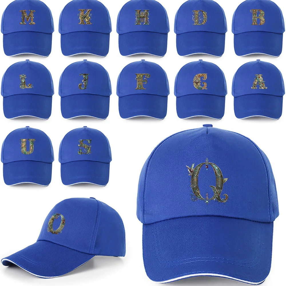 

Graphic Letter Printing Pattern Male/Female Leisure Travel UV Protection Adjustable Sunshade Minimalist Fashion Cotton Sun Hat