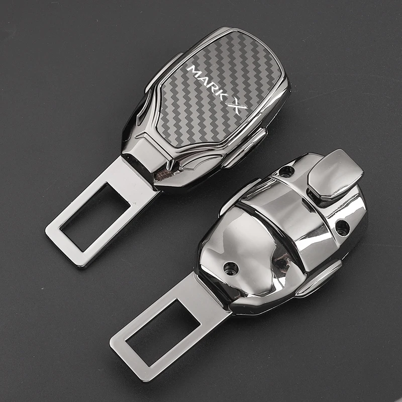 1pcs Car seat belt locker carabiner extender insurance belt insert buckle For TOYOTA MARK X