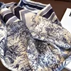 2025 Spring and Autumn New Imitated Silk Scarf Women 70cm Printed Square Scarf Outdoor Small Soft Headband Shawl Wrap Hijab Lady 5