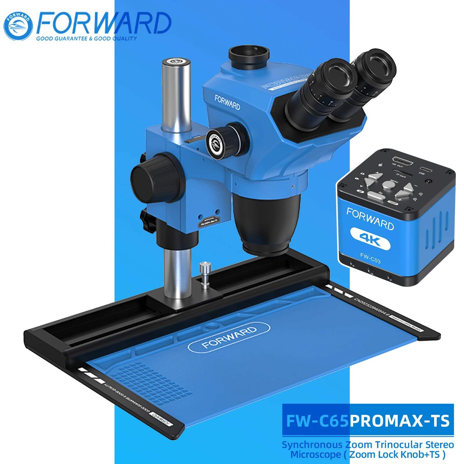 Forward FW-C65Pro Max-TS Trinocular Stereo Synchronous Zoom