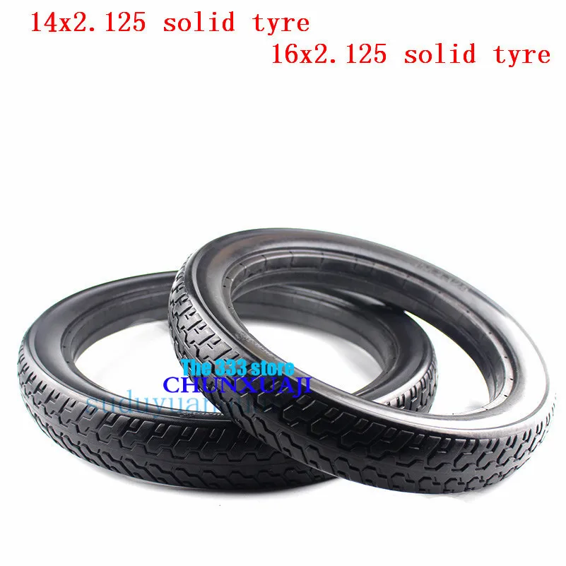 16 Inch Motor Bike Tyre 16 Inch Bicycle Tires 16x2 125 Solid Tire
