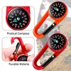 Mini Lightweight Compass, Portable Carabiner Keychain Compasses, Outdoor Camping Tool, Mountaineering Tourism Survival Equipment 2
