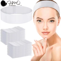 100pcs Disposable Headbands for Facials Spa Stretch Non-Woven Soft Skin Care Hair Bands Women Salons Face Washing Beauty Tools 1