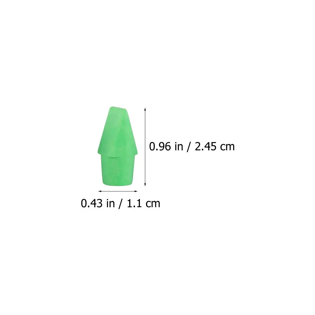50pcs/Set Random Bulk Pencil Top Erasers Colored Pencils Topper Protector Eraser Caps Office Supplies Student School Stationery