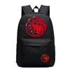 House Targaryen School Bags for Teens Print House Stark Backpacks Men Anime Canvas Zipper Backpack Kids 1