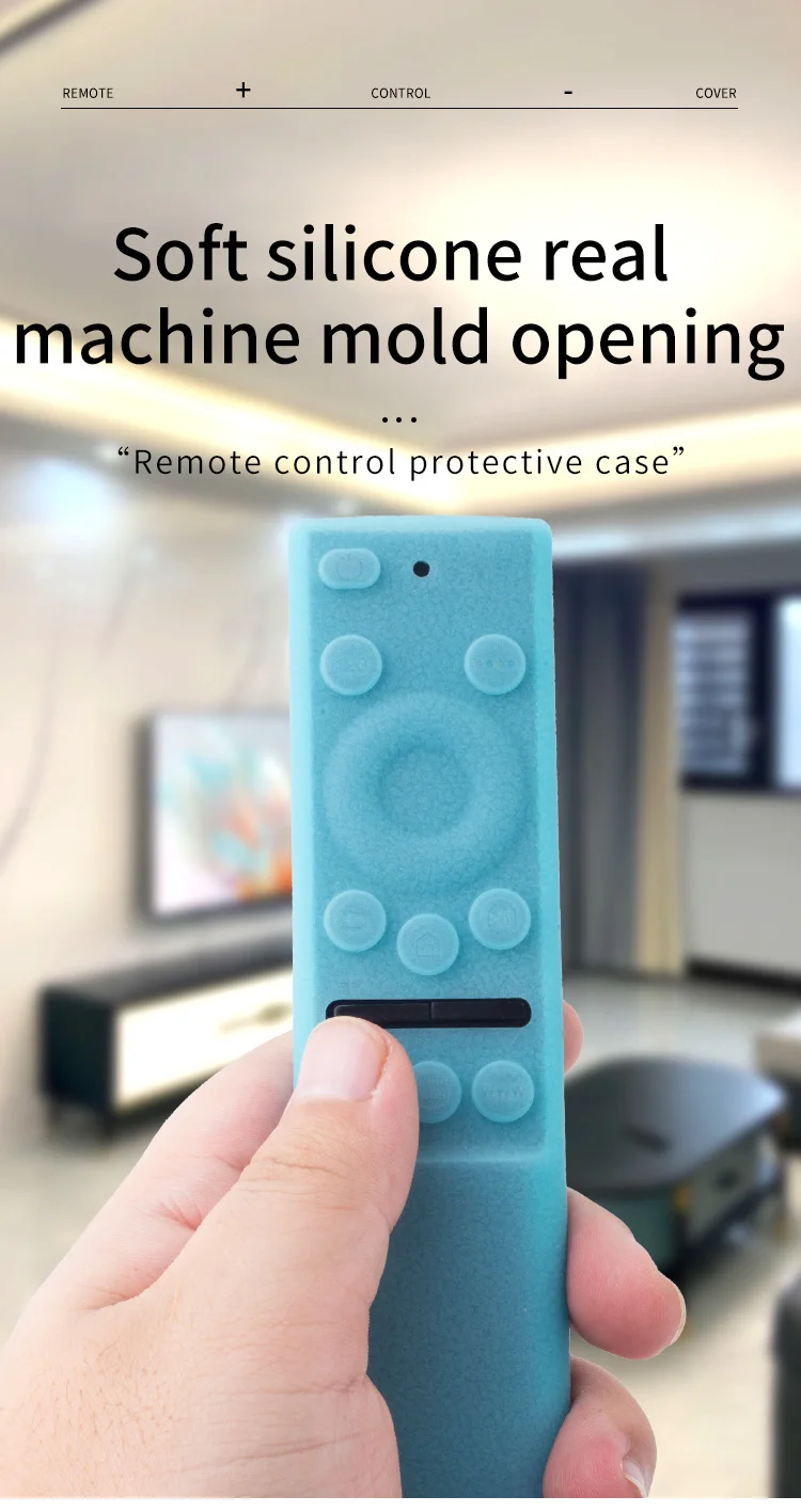 Description Picture 2 of item1pcs For New Samsung Smart TV Solar Remote Control Protective Cover Anti-fall Thicken Silicone Non-slip BN59-01357 Protect Case