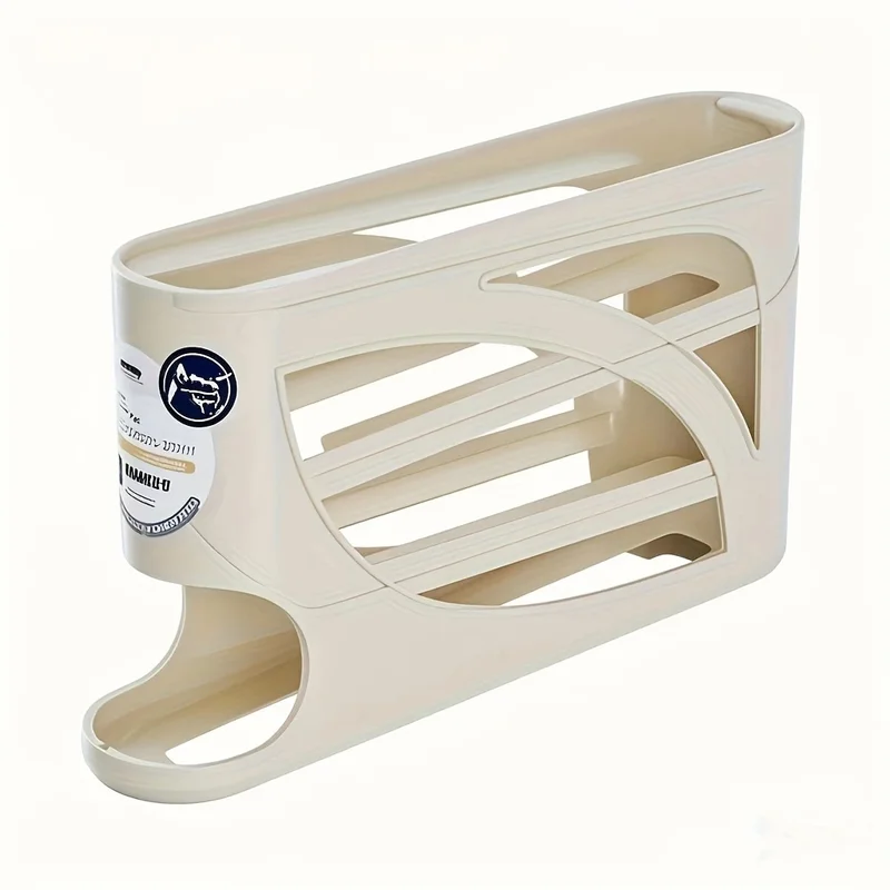 3-Tier Rolling Egg Storage Container for Refrigerator Holds 24 Eggs...