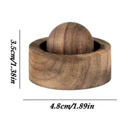 Natural Wooden Essential Oil Diffuser for Home and Car - Air Purifier and Aromatic Decor (Walnut)