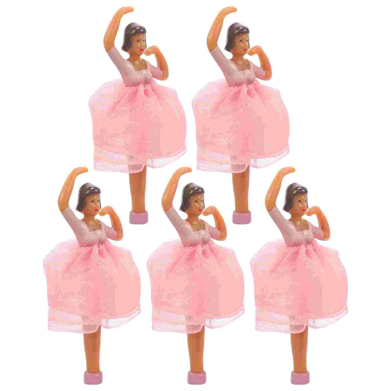 5pcs Music Box Ballet Decor Ballet Dancer Decoration Figurine Ornament