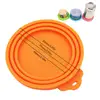 Silicone Canned Lid Reusable Pet Food Can Cover Silicone Dogs Cats Storage Tin Cover Lid Seal Cover Health Pet Daily Supplies 6