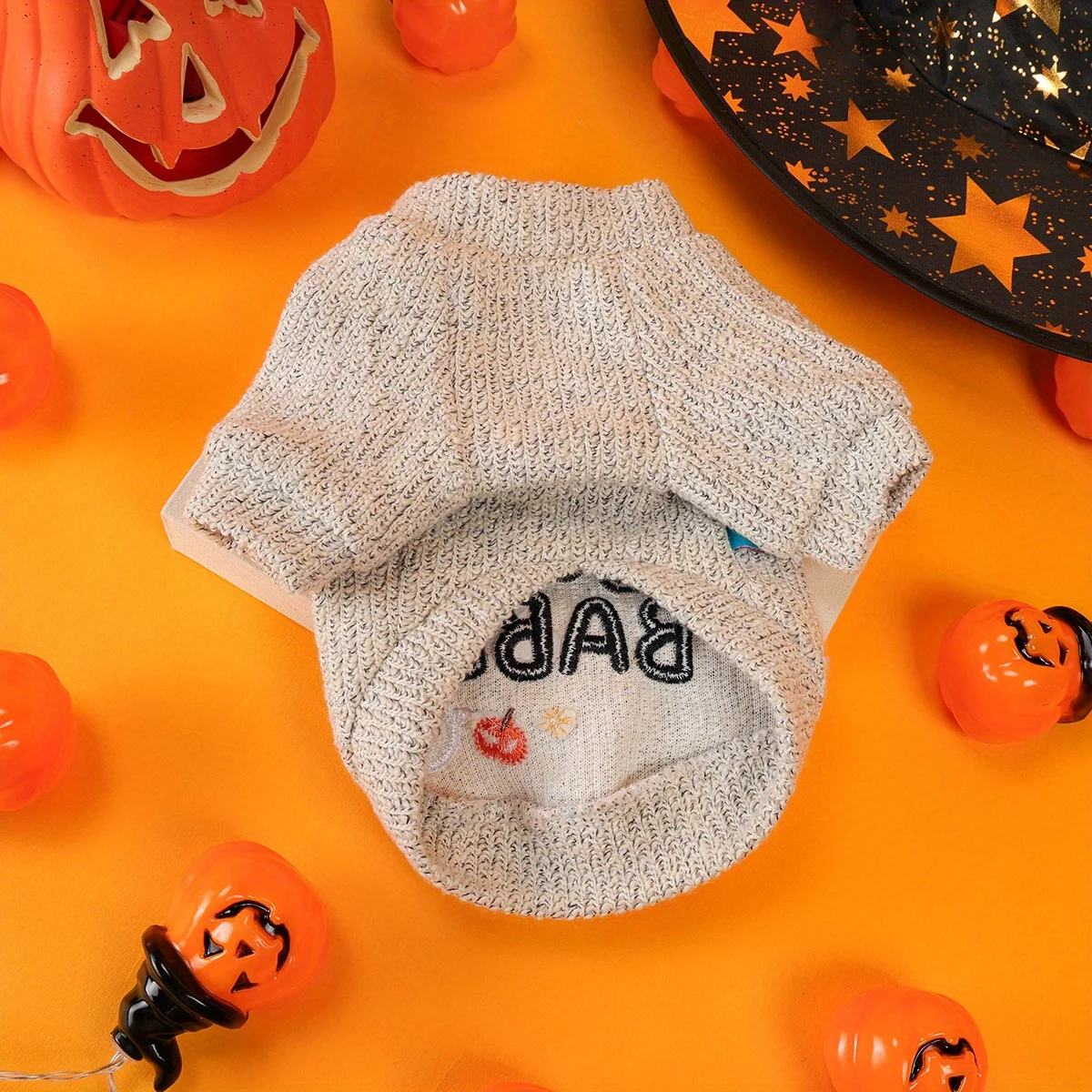 Halloween Pumpkin Ghost Pet Pullover 6