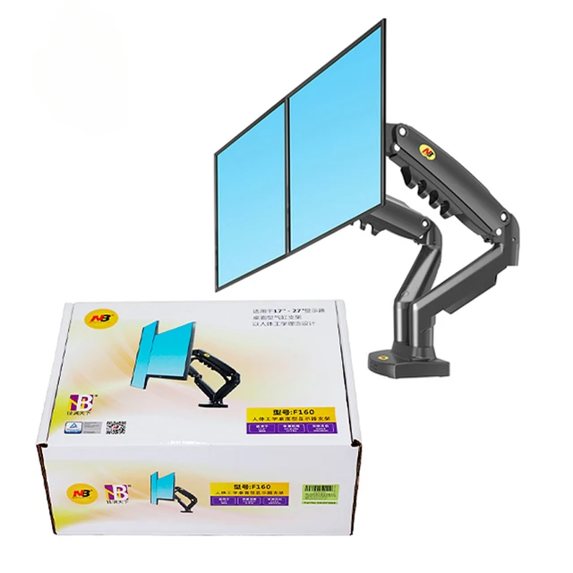 Nb North Bayou – Support Pour Écran Lcd 17-27 f160, 2-9kg, Avec 2 Câbles  Usb3.0, Double Pivot, Mouvement Complet, Pour Ordinateur De Bureau -  Supports Tv - AliExpress