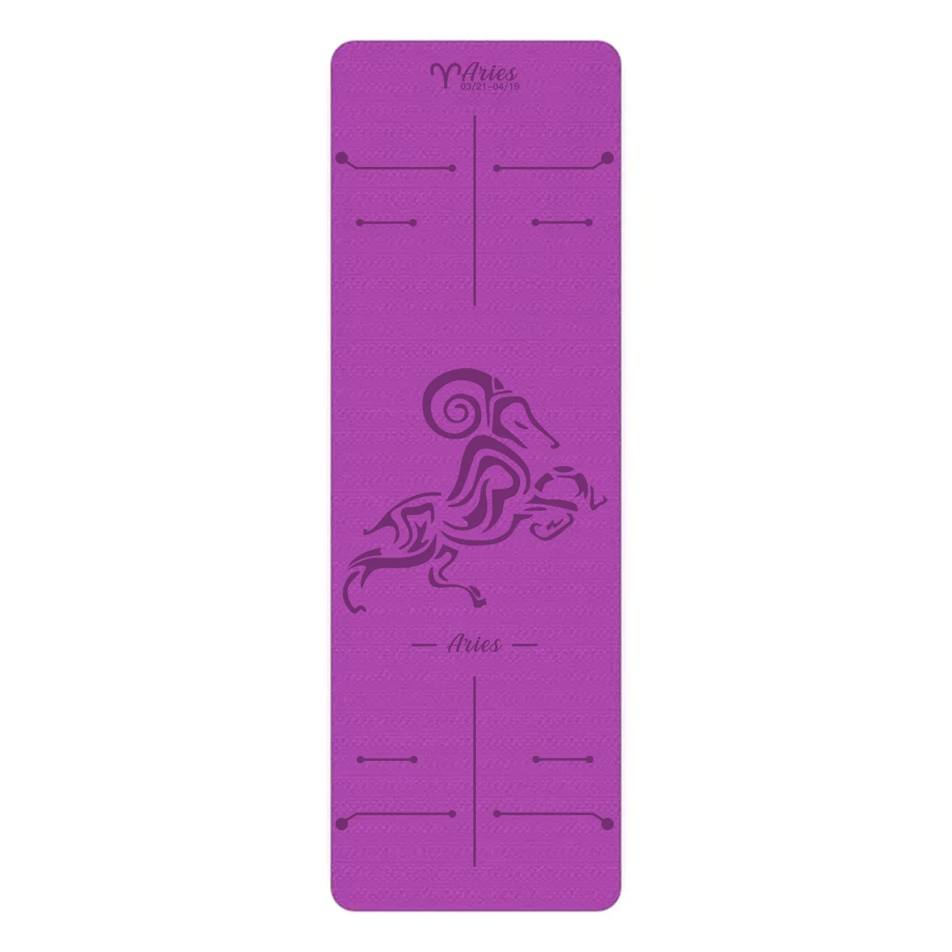 Aries TPE Yoga mat non-slip, eco-friendly fitness exercise mat with carrying belt, professional yoga mat exercise mat, Pilates