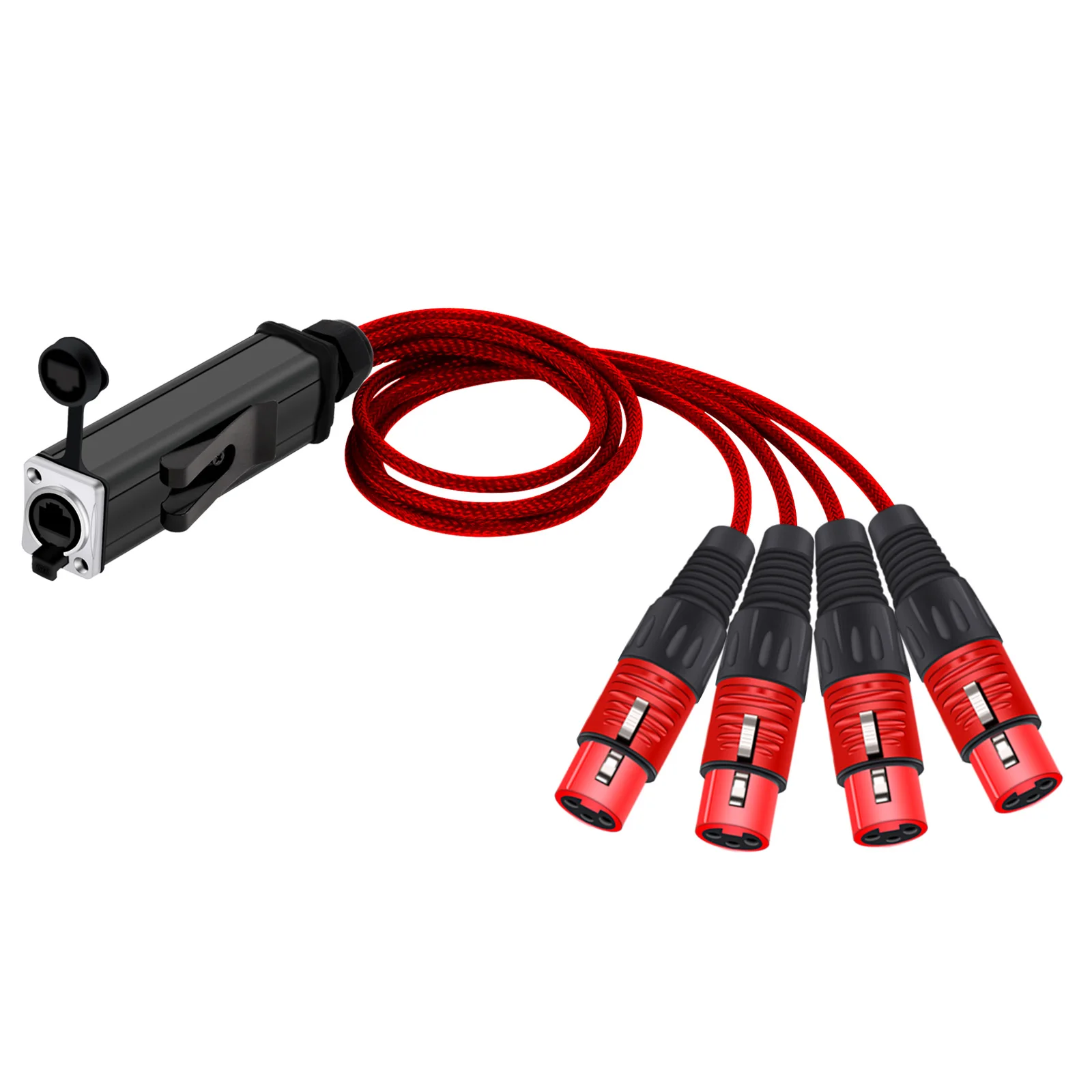 áudio 4 canais, 3Pin XLR Extender, uso