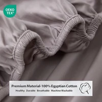 Drap-housse 100% coton égyptien, 800 fils, avec élastiques, ajustable, antidérapant, 140/160/200cm 2