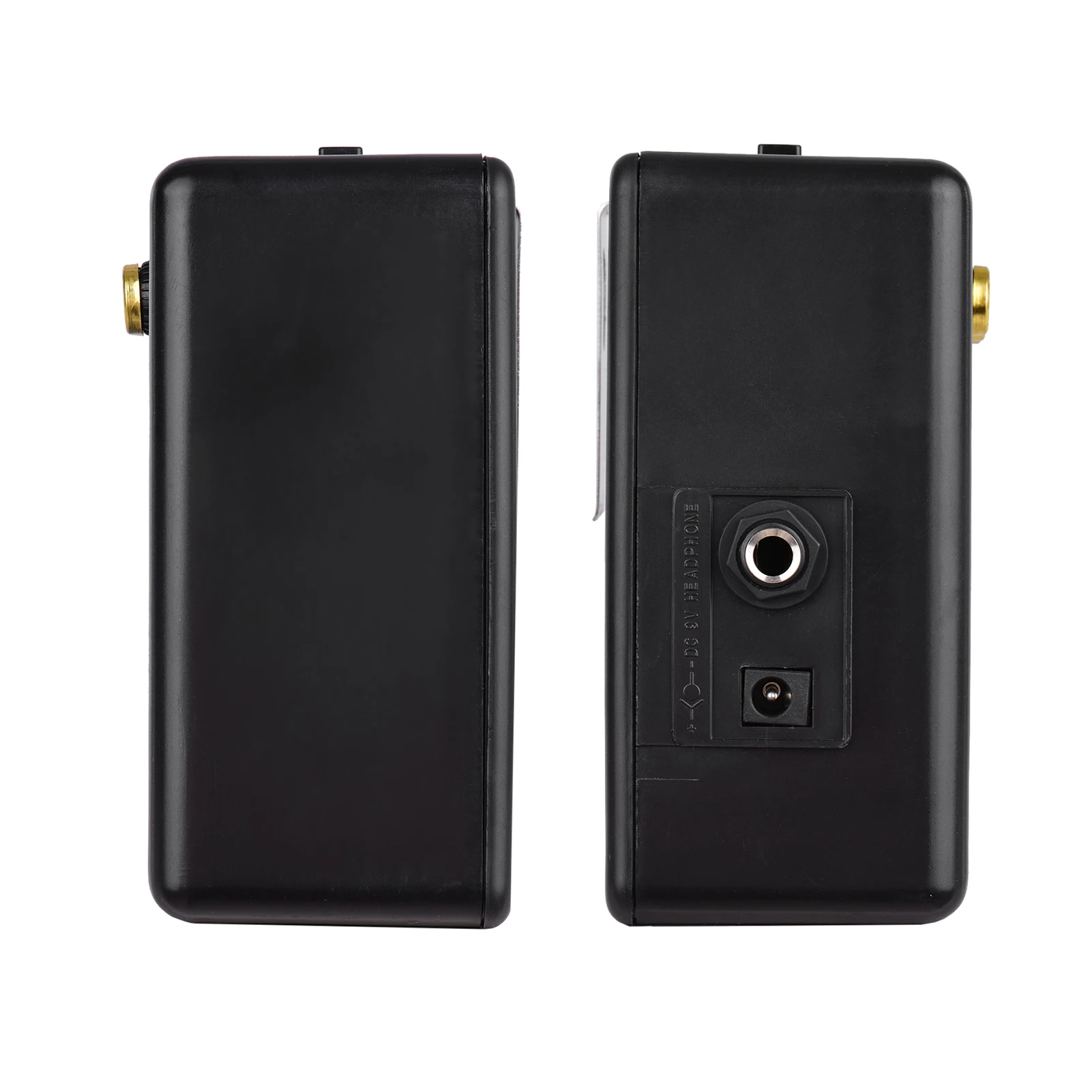 Electric Guitar Amplifier PG-3 3W with Volume Tone Control, 3" 4ohm or 8ohm Speaker, Input Headphone Port, Black Golden Color,