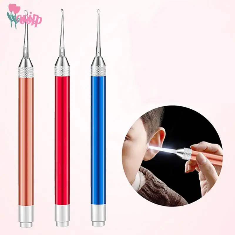 

Baby Ear Wax Cleaner Flashlight Earpick Earwax Remover Luminous Ear Curette Light Spoon Cleaning Ear Care Tool For Children