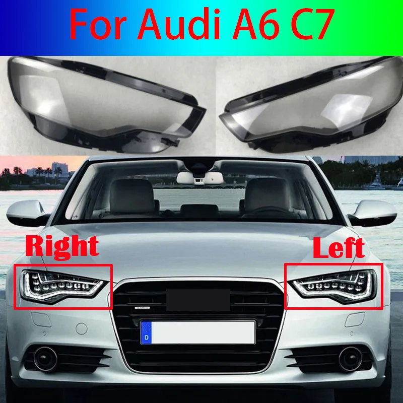 

Абажур для Audi A6 C7 2012-2015, лампа головного света, лампа головного света, автомобильная лампа головного света, стекло