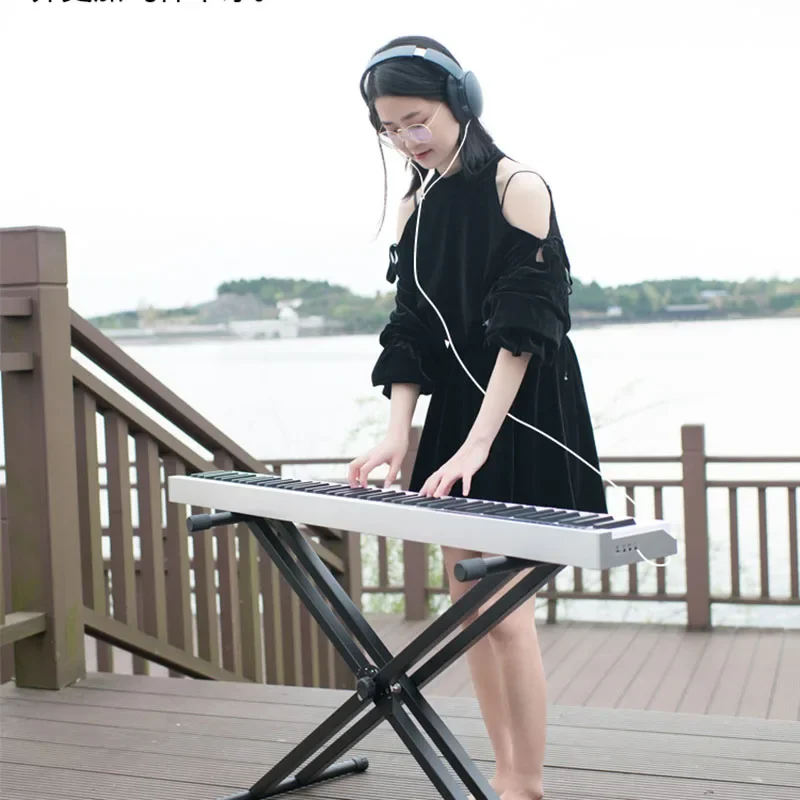 Tastiera Musicale Pianoforte Professionale Per Bambini 88 Tasti Accordatura Pianoforte Pieghevole Digitale Flessibile Pianoforte Sport E Ricreazione