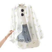 المرأة الكرتون ميكي قميص واقية من الشمس ، طويلة الأكمام تي شيرت ، فضفاض قميص رقيق ، سترة الربيع ، الصيف ، النسخة الكورية ، الموضة الجديدة 6