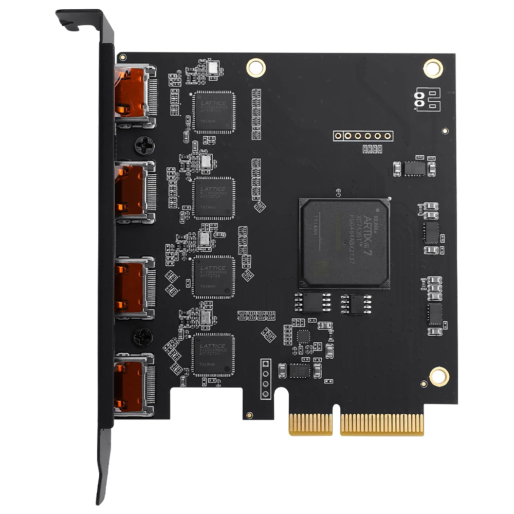 라이브 스트리밍 녹화용 4 채널 1080P HD Hdmi 비디오 캡처 카드 PCIe 게임 그래버