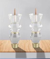 Acrylic Furniture Legs Replacement Sofa Feet Cabinet Modern Clear Decor DIY Support Legs Home TV Cabinet Stool Chair Sofa Legs