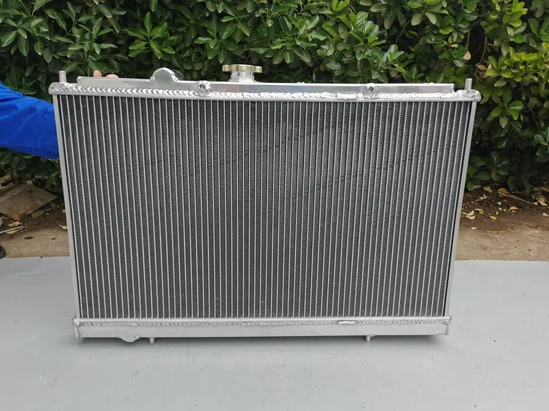 ALUMINUM RADIATOR + FANS For MITSUBISHI LANCER EVO 1 2 3 1992-1996 92 93 96 MT 1993 1994 1995 1996 94 95